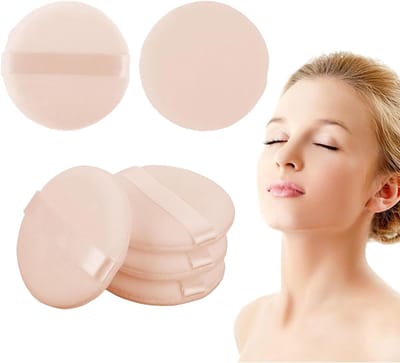 Dailygoods - Set van 6 Herbruikbare Poederdonsjes voor Make-up