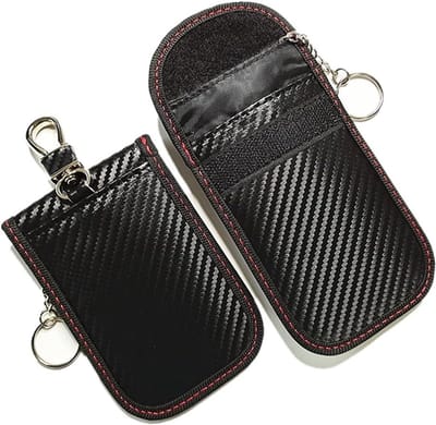 Signal Blocking Tas voor Telefoon, Autosleutel en ID Kaart - Privacy Bescherming en Stralingsbescherming (2 Stuks)
