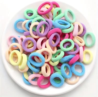 20x Kleurrijke Haar Elastiekjes voor Meisjes - Regenboog Haar Accessoires - Scrunchies voor Kinderen, Tieners en Dames - Pastelkleuren Nylon Elastiekjes - Baby & Peuter Haarbanden - Perfect Cadeau voor Meisjes - Zachte Stiekjes - Vrolijke Kleuren Mix