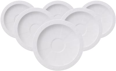 Espresssountertassen White Pearl ø 13 cm Set van 6