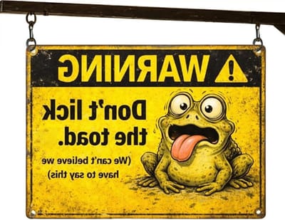 Metalen Tuinbord - Grappige Decoratie - Tuin Opvrolijken - Weerbestendig Materiaal - 12x18 cm - Meerdere Kleuren