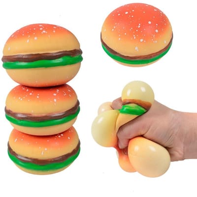 Hamburger Stressbal Squishy Speelgoed Stress Angstverlichting Decompressie Sensorisch Speelgoed Hamburger Knijpen Koekjes Speelgoed voor Kinderen multi