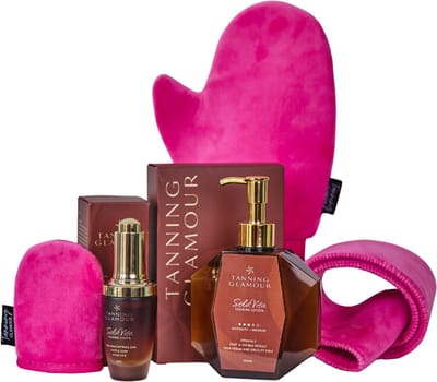 SolaVita Zelfbruiner Totaal Set | Lotion + Drops + Handschoenen + Rugband | Bruin Resultaat 6-7 Dagen