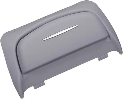 Universele Zonnebrilhouder Auto - Brillenkoker Cover - Veilig Bril Opbergen - Fijn Getextureerde Veloursvoering - 30 cm - Zwart/Grijs/Beige