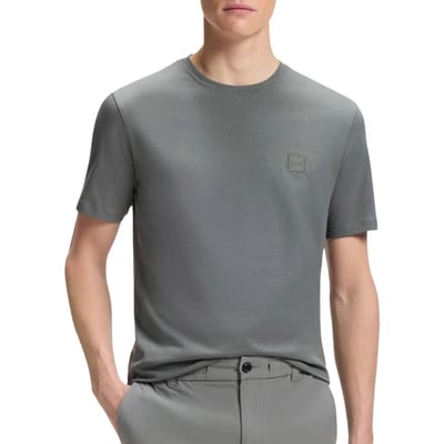 BOSS T-shirt Tales Groen - Maat L - Heren - Casual T-shirts