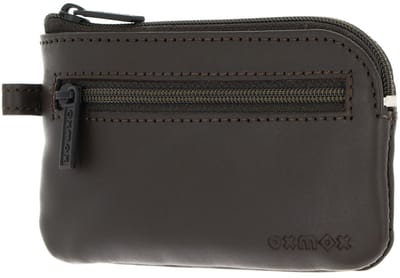 oxmox Leren sleutelgeval Leather Keyholder Pure 2.0 Embossed Brown donkerbruin