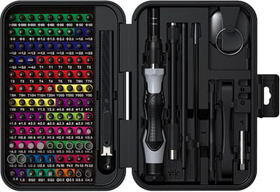 132-in-1 Fijnmechanica Schroevendraaier Set - Precisie Gereedschapsset voor Doe-Het-Zelf Klussen en Reparaties