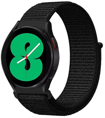 By Qubix - Sport Loop nylon bandje - Zwart - Geschikt voor Xiaomi Redmi Watch 5 Active / Redmi Watch 5 Lite