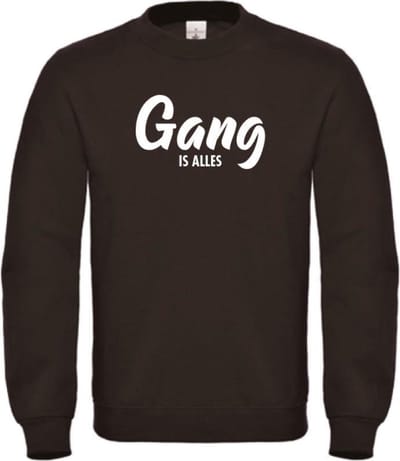 Gang is alles wintersport sweater zwart XL - wit - soBAD. | Foute apres ski outfit | kleding | verkleedkleren | wintersporttruien | wintersport dames en heren
