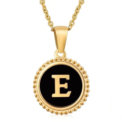 Aramat Jewels -Halsketting met initialen E- Goudkleurige dames ketting