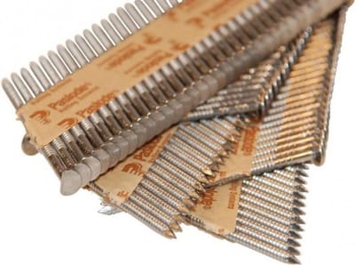 Paslode 34° Papier Gebonden Stripnagels IM350 | D-kop | 2,8x70 mm | Blank | Glad | +2x Gas VE=2200 - 141212
