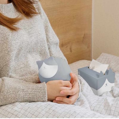 mm - Kattenkruik - Handwarmer - Tissue Box - Afmetingen 16×11×9cm - Flexibel - 8 uur Warm