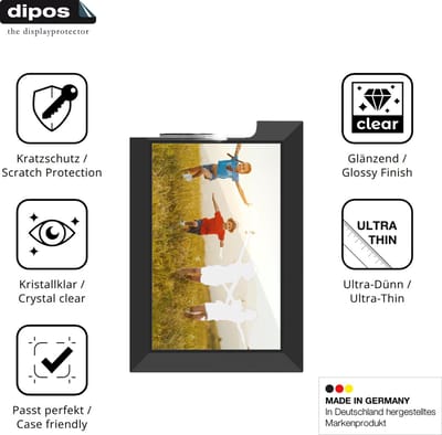 dipos – 2x Beschermfolie geschikt voor WONNIE Frameo 10.1 Zoll Digitaler Bilderrahmen | Krasbestendige & heldere Screenprotector Ultra-Thin