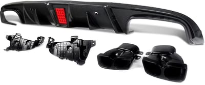 Achterbumper - Voor Mercedes C-Klasse C205 C43/C63 AMG 2015-2018 - Auto accessoires - Diffusorset - Achterlip