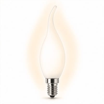 1x Tip-kaars Spaarlamp E14 - 7W - Warm Wit Licht (2700K) - 300 lm - 10 jaar - Niet Dimbaar - BXS35