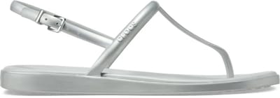 Crocs Miami Metallic Thong Flip Chalk Maat 42/43 US 11
