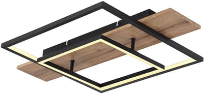 Globo - plafonniere - Vanni - zwart - metaal - LED - 67289D