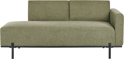 BELIANI SAVASSE - Chaise longue - Groen - Kunstlinnen