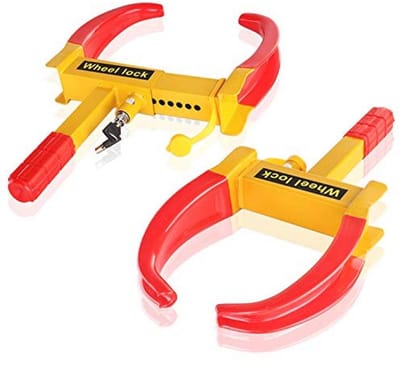 Wielslot Beveiliging Bandenklem 2 Pack - Anti-diefstal Klauw voor Auto en Trailer