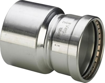 Viega Sanpress Inox XL-verloopstuk, d1 88,9, d2 64,0 roestvrij staal Model 2315.1XL, 578121