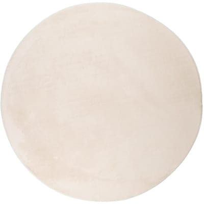 NATURL. Rond laagpolig vloerkleed - Cozy Creme - Ø 100cm