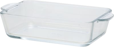 Rechthoekige glazen kleine ovenschaal - 500 ml - 16 x 11 x 4,5 cm - Ovenschotel schalen - Serveerschalen