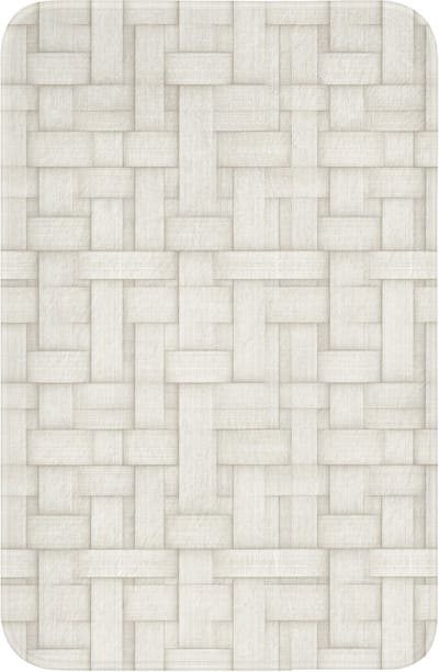 WC mat 40x60 cm - Antislip - Vlechtwerk - Banen - Beige - Toiletmat - Vloermat - Douchemat - Toilet tapijt - Toiletmatten