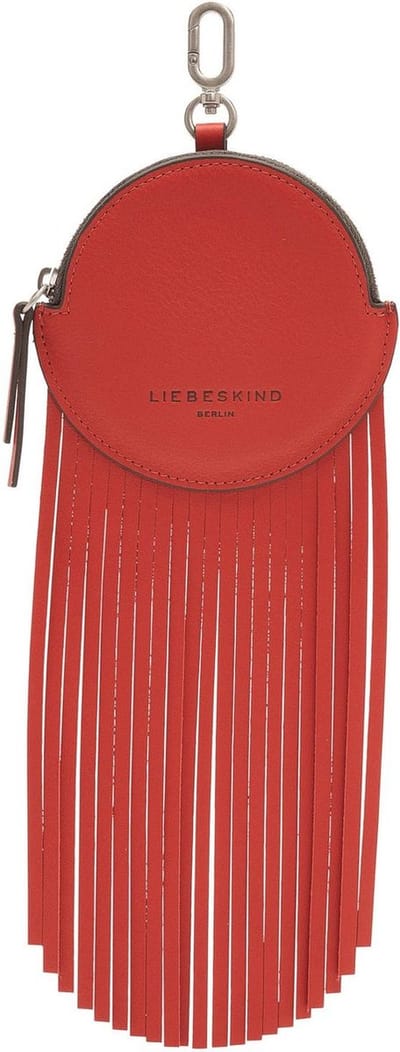 LIEBESKIND BERLIN Leren Utensil zak Francis Pendant Round Passion Rood