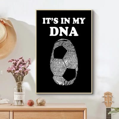 Canvasposter - Voetbalposter - Jongen poster - meisjes poster - kinderkamer poster - jongenskamer poster - meisjeskamer poster - voetbal - Trendy
