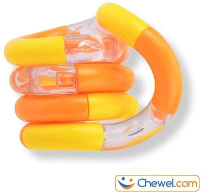 Fidget Twister Twist | Rustgevende Hand friemel | Oranjegeel | Chewel ®