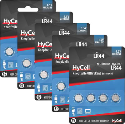 20x LR44 Knoopcelbatterijen Alkaline 1.5V - Geschikt voor Afstandsbediening, Sleutel, Rekenmachine en meer