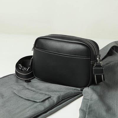 Nieuwe Crossbody Tas met Grote Capaciteit voor Dames Eén Schouder Kleine Vierkante Tas black