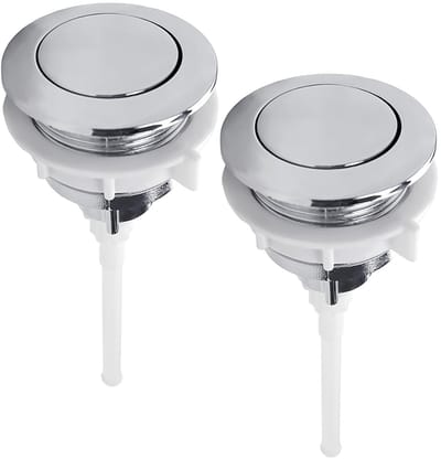 Dailygoods - Set van 2 Toiletspoelknoppen voor Eenvoudige Montage