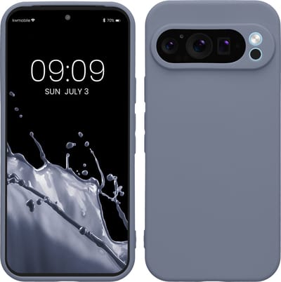 kwmobile telefoonhoesje geschikt voor Google Pixel 9 Pro - Hoesje voor smartphone - Precisie camera uitsnede - In blauwgrijs