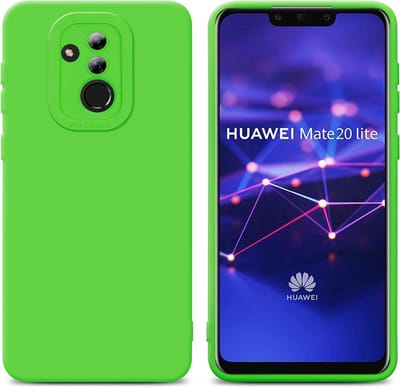 Cadorabo Hoesje geschikt voor Huawei MATE 20 LITE in FLUID GROEN - Beschermhoes gemaakt van flexibel TPU silicone Cover Fluid Case