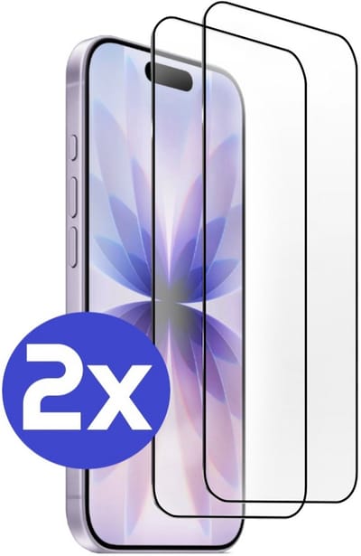 ArmorDrop Full Guard Screenprotector Geschikt Voor iPhone 17 - Gehard Glas - 2 Stuks