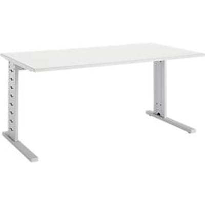 Schäfer Shop  Select Bureautafel Moxxo IQ, rechthoek, C-poot, B 1600 x D 800 x H 735 mm, wit