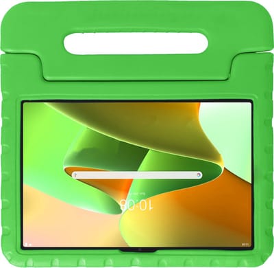 Hoesje - Geschikt voor Lenovo Tab M10 Plus (3e / 3rd Generatie) - Kinderhoes Shockproof Bumper - Kidsproof Case - Tablet Hoes - Kinder Hoes Cover - Groen