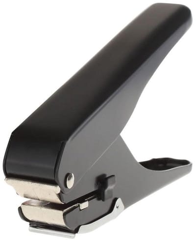JGS Premium - Sleufpons voor ID-kaarthouder 4 x 15 mm en naamplaatje - Robuuste perforator voor identiteitskaarten - PVC-sleuf en papier - Handig gereedschap voor kantoor