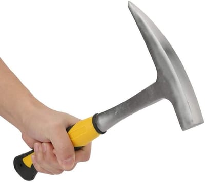 Dubbele Hoofdhamer voor Geologie en Mijnbouw - Duckbill Hammer voor Precisie en Efficiëntie bij Prospectie en Onderzoek