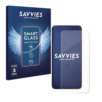 3 Stuks Savvies Screenprotector - geschikt voor Samsung Galaxy M56 - beschermfolie glas transparant
