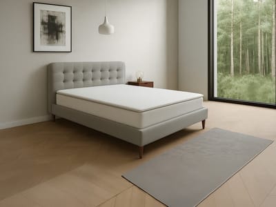 Vente-unique Dekmatras 140 x 190 cm van traagschuim met afneembare hoes, dikte 5cm - NAJOON van YSMÉE
