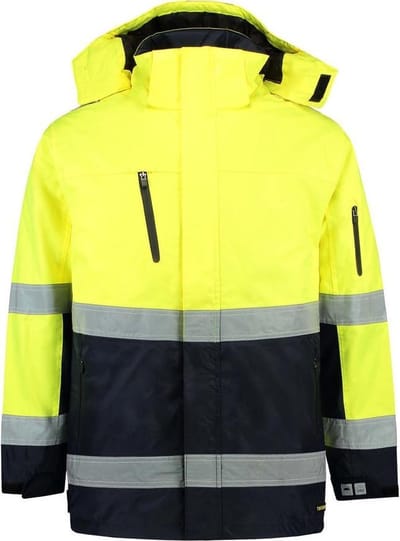 Tricorp Parka Werkjas - 403004 - Fluor Geel / Navy - 7XL