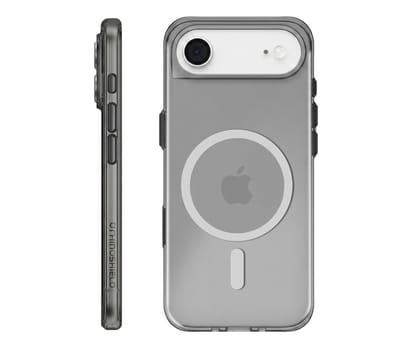 Rhinoshield, Hoesje geschikt voor iPhone Air - MagSafe Anti-Shock Semi-transparant & Qi Laden Compatibel, Transparant zwart
