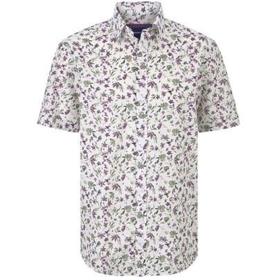 Babista herren Overhemd Met Korte Mouwen - 39/40 - wolwit - Plus Size