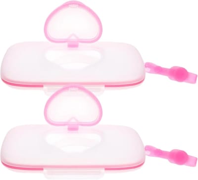 Reis-doekjesdispenser - Draagbare doekjeshouder - Babyverzorging onderweg - Navulbaar en hersluitbaar - 22.5x13.5x3 cm - Wit
