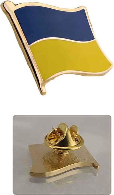 Akyol - broche oekraine - ukraine - oekraine broche - kledingspeld oekraine - broche pins - kledingspeld – pin - Bedankje – leuke broche -verjaardag cadeau - cadeau