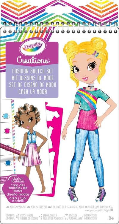 Crayola - Crayola Creations - Kleurboek - Schetsboek Fashion - Voor Kinderen