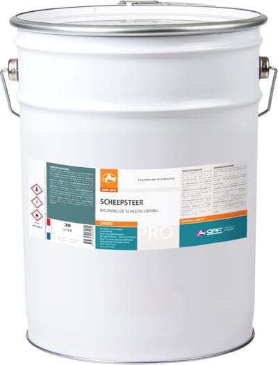 OAF PRO Scheepsteer 20 liter - Voor Onderwatergedeelten van Metalen, Houten, Betonnen en Polyester vaartuigen