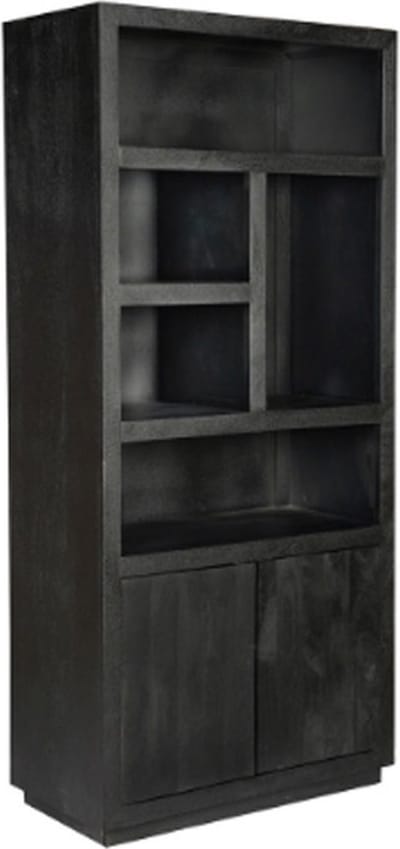 Vakkenkast Brussel 90 cm - zwart
